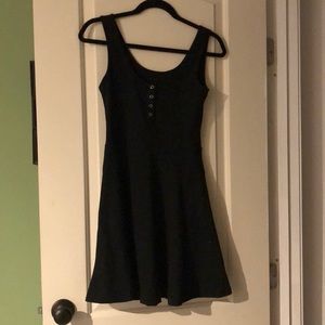 Black plan dress